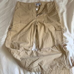 I.AM.GIA Women’s Cargo Convertible Pants — Beige